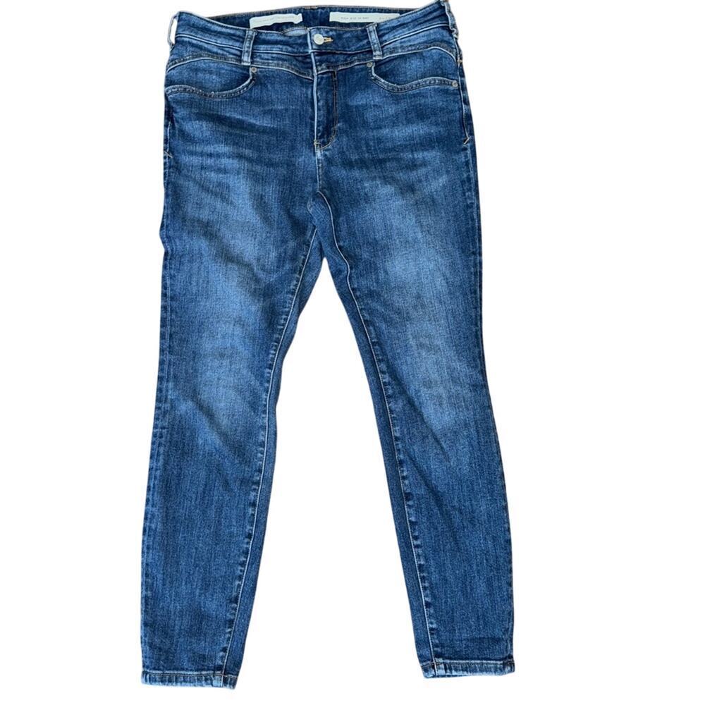 Pilcro And The Letterpress Women High-rise Yoke Seam Skinny Jeans Size 31 - Picture 2 of 4